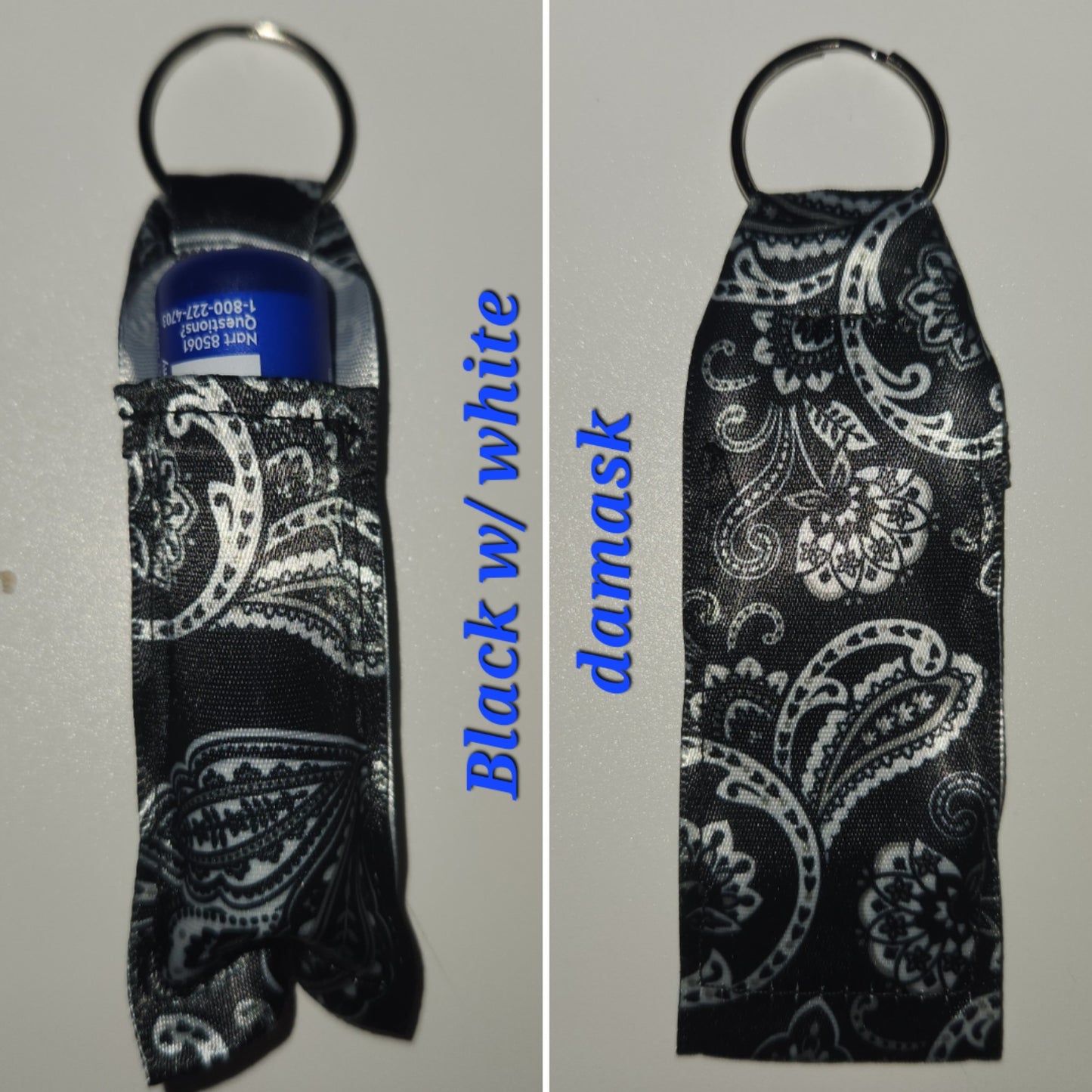 Keychain chapstick holder