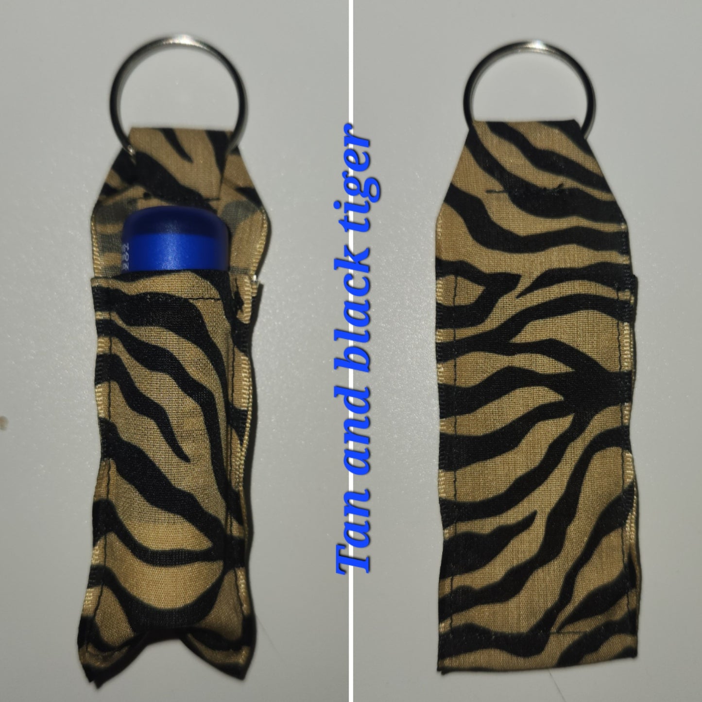 Keychain chapstick holder