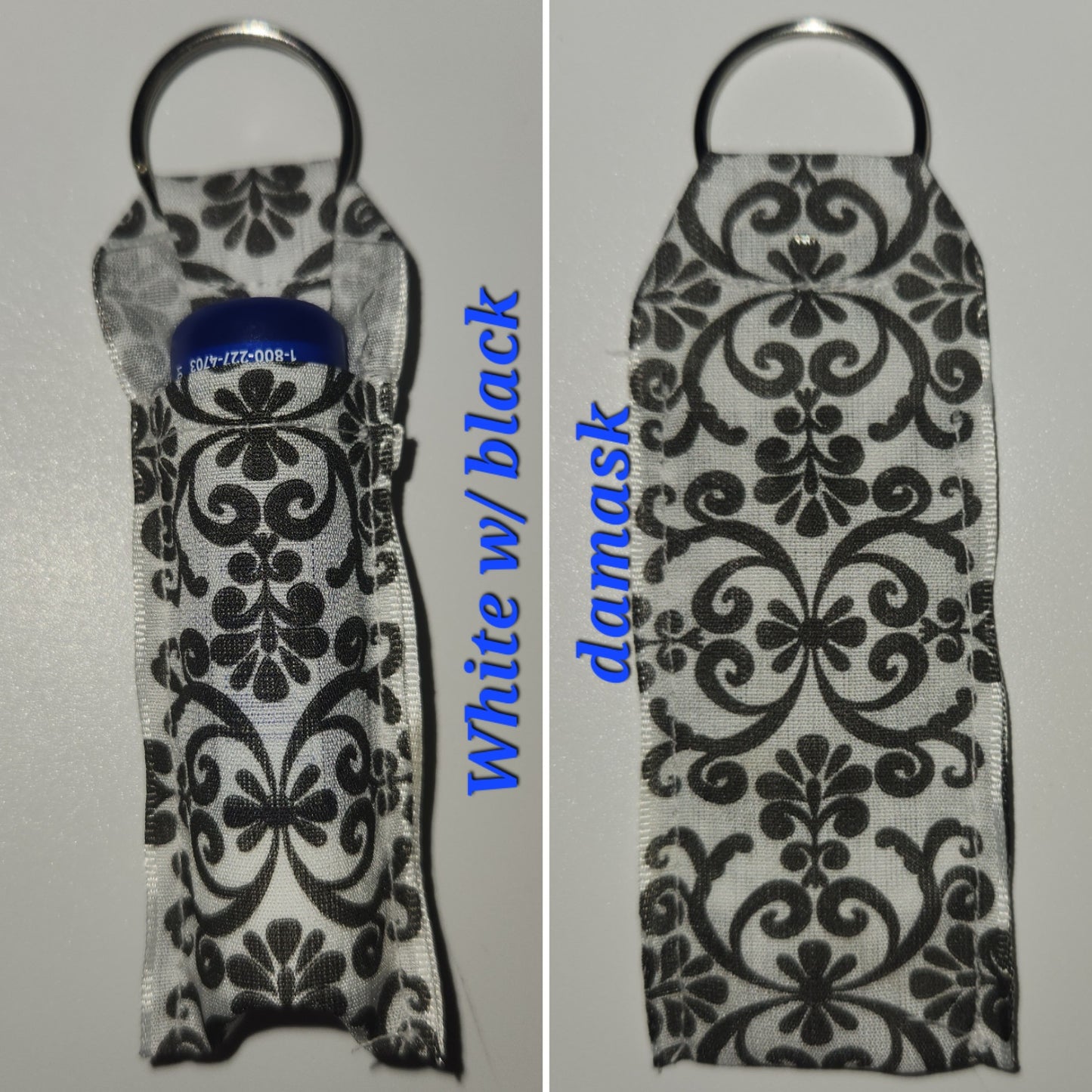 Keychain chapstick holder