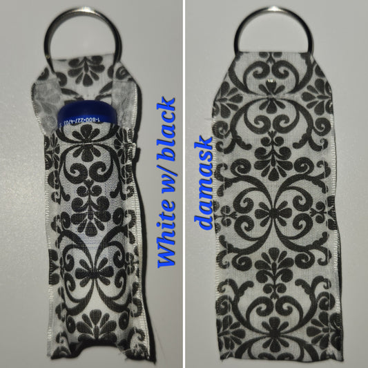 Keychain chapstick holder