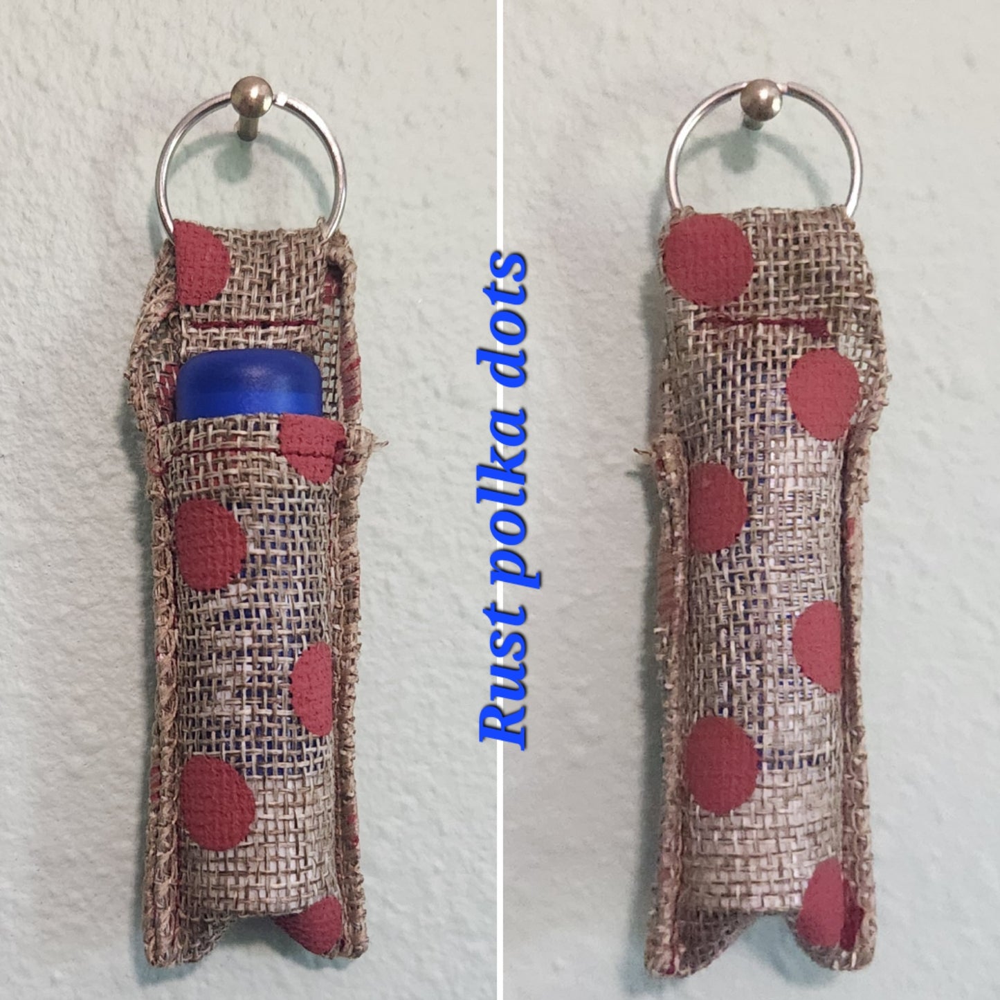 Keychain chapstick holder